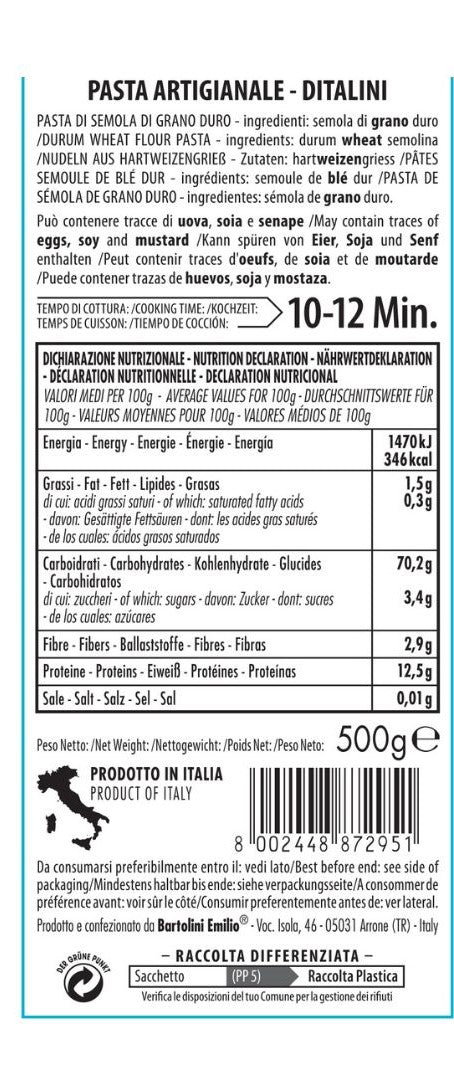 Ditalini 500g pasta